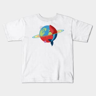 Whale from another planet Kids T-Shirt